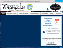 Tablet Screenshot of enterprisedowntown.org